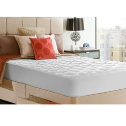 Twin XL Soft Quilted Pillowtop Mattress Pad, Cooling Topper With Deep Pocket (39' X 80' X 18')