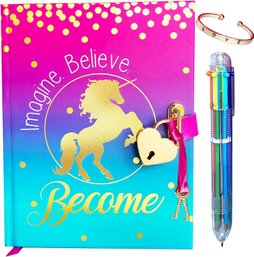 Life Is A Doodle Girls Diary With Lock And Key