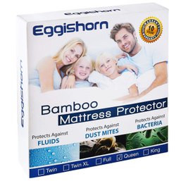 Bamboo Mattress Protector Cover 100 Waterproof Cooling Mattress Queen Size