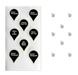 8 Pack GoodHangups Magnetic Poster And Picture Hangers Reusable On Any Wall As Seen On Shark Tank