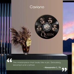 Exquisite Queen Vinyl Clock  Designed In Brooklyn  Limited Edition  By Caviano