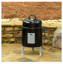 MASTERBUILT John McLemore Signature Series 365-Sq In Black Vertical Charcoal Smoker