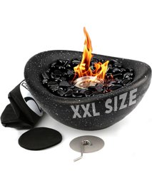 Firepit - Concrete Tabletop Fire Pit For Indoor And Outdoor