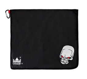 Craftsman Golf Waffle Rain Hood Golf Towel With Free Carabiner Clip With Skull Logo