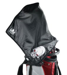 Craftsman Golf Waffle Rain Hood Golf Towel With Free Carabiner Clip With Skull Logo