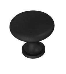 10 Pack 1-1/4-in Matte Black Round Traditional Cabinet Knob