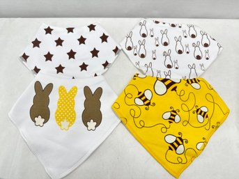 Set Of 4 Baby Bibs