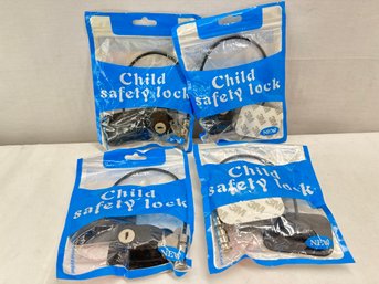 Lot Of 4 Child Safety Lock With Keys