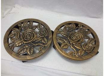 Pair Of Round Plant Dollies