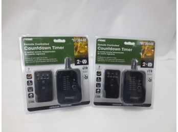 Remote Controlled Timer Power Outlet. Set Of 2.