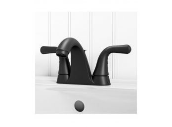 Matte Black Faucet, Comes With Drain.