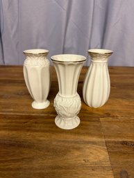 Lot Of 3 Lenox Vases