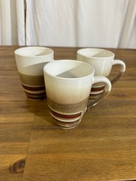 Set Of 3 Better Homes And Gardens Striped Mugs