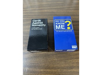 Lot Of 2 Card Games - Do You Know Me? And Cards Against Humanity