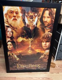 Framed Lord Of The Rings Movie Poster