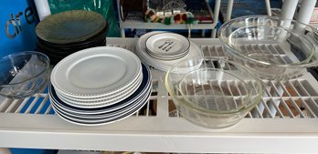 Large Lot Of Various Plates / Mixing Bowls - Some Vintage