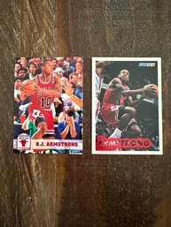 Lot Of 2 B.J. Armstrong Cards