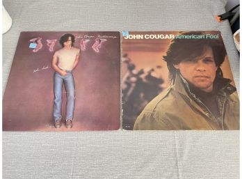 Lot Of 2 Vintage John Cougar Mellencamp Albums