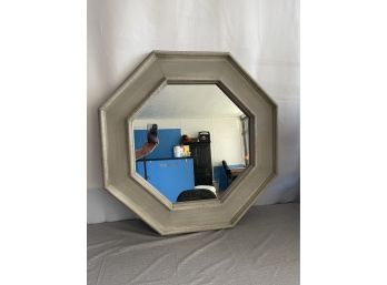 Mirror In Octogonal Wood Frame