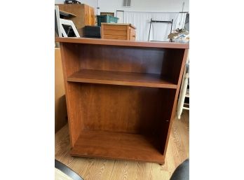 Solid Heavy Wood Bookcase With Two Shelves