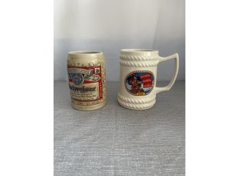 Lot Of 2 Beer Steins