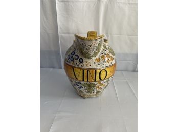 Large Italian Wine Pitcher