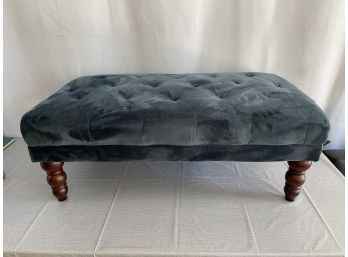 Large Blue Ottoman