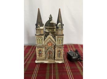 Grandeur Noel Victorian Church With Cord - Untested