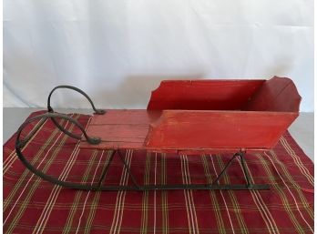 Rustic Wood Decorative Sleigh