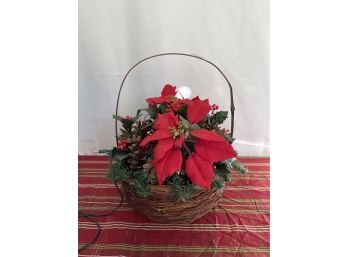 Light Up Faux Poinsetta - Untested