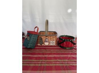 Lot Of 3 Christmas Baskets (3 Of 3)