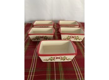 Lot Of 5 Nantucket Mini Loaf Pans