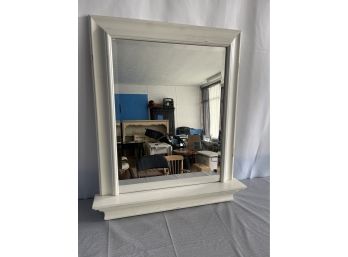 Pottery Barn Mirror With Shelf