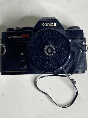 Vintage Konica Autoreflex T, SLR 35mm Camera W/ 50mm 1.7f Lens