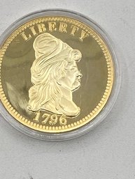 1796 Liberty Historical Gold Eagle  Replica Layered In Luxurious 24k Gold