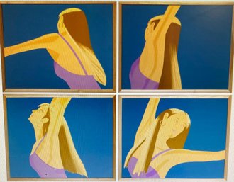 Alex Katz, Night: William Dunas Dance (1-4), Suite Of 4 Lithographs On Arches