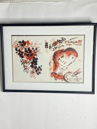 Art Attributed Mark Chagall Lithograph  III Framed