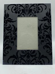 Black Floral Picture Frame  4x6