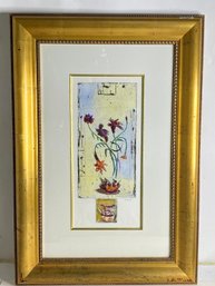 Bracha Guy Israeli Watercolor On Paper Signed Lower Right