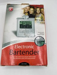 ELECTRONIC BARTENDER- Radio Shack-flask Shaped With Over 500 Recipes