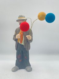 Emmett Kelly Jr. Hobo   Clown With Balloons  Collectible Figurine Exclusively From Flambo