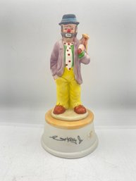 Emmett Kelly Jr. Sad Hobo Musical Box   Clown Collectible Flambro Figurine