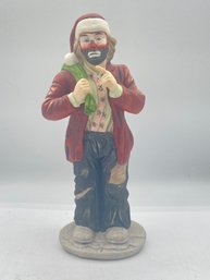 Emmett Kelly Jr. With Knapsack   Clown Collectible Figurine Exclusively From Flambo