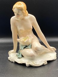 Karl Ens Porcelain Figurine, Germany, Mid 20th Century.