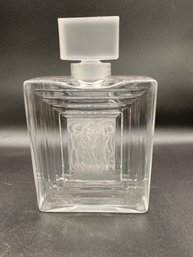 Lalique Duncan  Flacon Crystal Perfume Bottle Signed