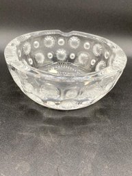 Lalique Tokyo Crystal Ashtray ~ Seashell & Dots