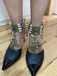 Large Ankle Bracelet  With Stones For Shoe Or Boot