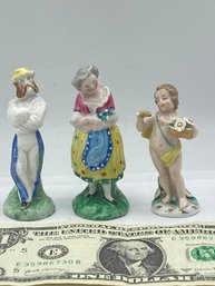 Lot Of 3 Miniature Porcelain Figurine's