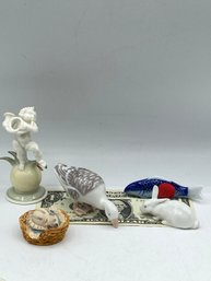 Lot Of -5 Vintage Miniaturist Porcelain Figurines
