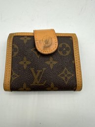 Vintage Louis Vuitton Monogram Compact Bifold Wallet Brown